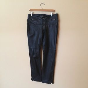 Bebe Black Leather Pants
